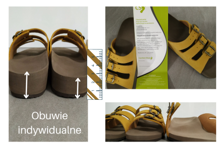 Obuwie indywidualne. Klapki wykonane dla każdej stopy osobno